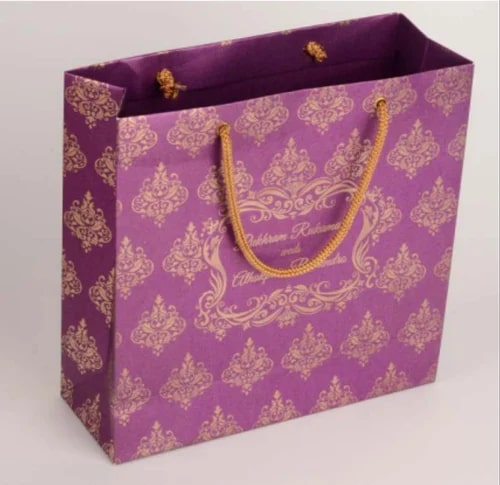 Printed Wedding Paper Bag for Shopping, Gift Packaging