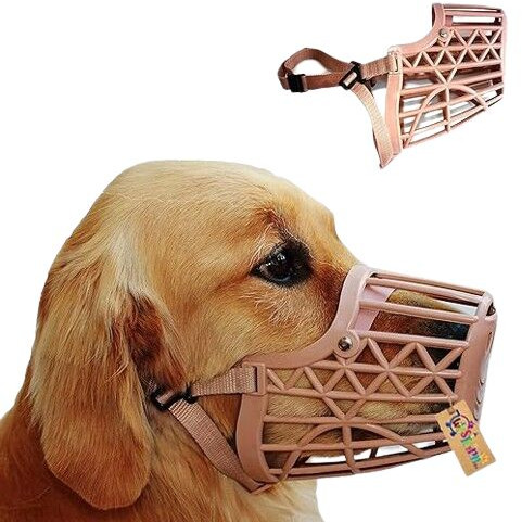 Fouresta Plastic Dog Muzzles, Color : Pink