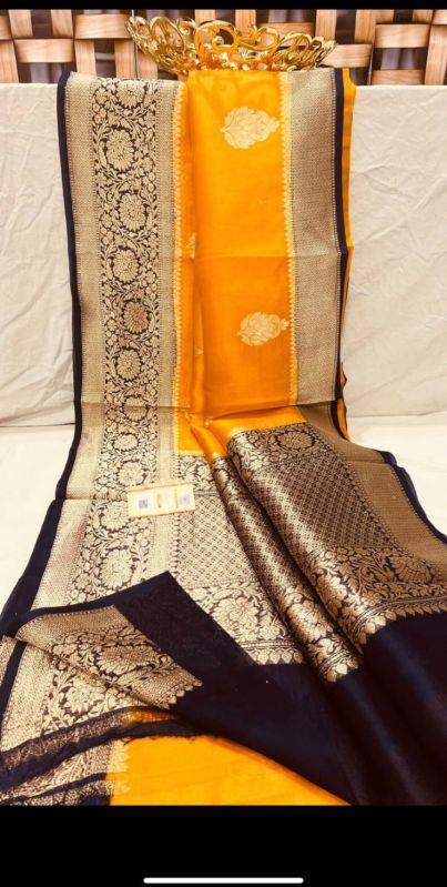 Net Kora Silk Saree, Packaging Size : 4 Pieces