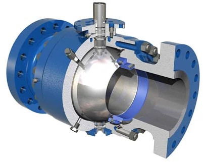 Stainless Steel Trunnion Mounted Ball Valve for Industrial