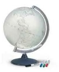 Polished Outline Globe for Library, Schools