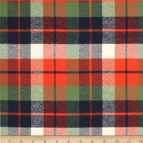 Checked Cotton Brushed Flannel Fabric, Width : 36-54 Inch