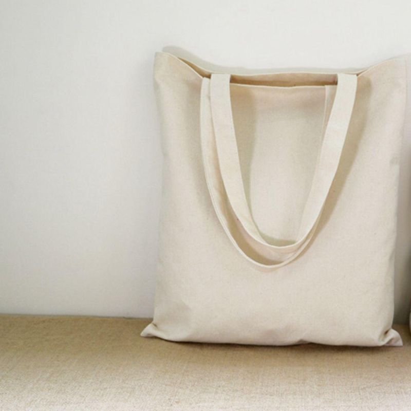 Plain Cotton Canvas Bag, Color : Cream