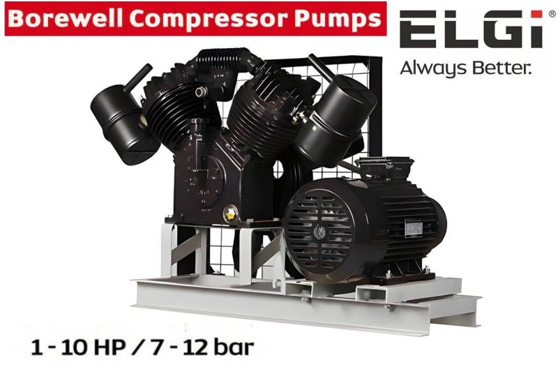 Elgi Borewell Compressor With V Guard Motor