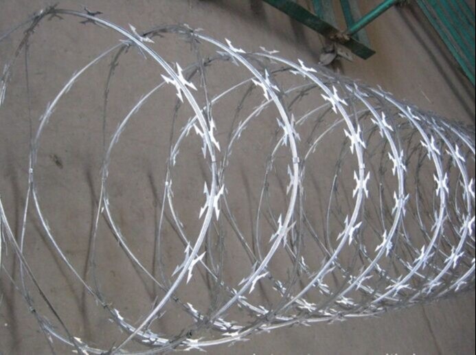 Steel Galvanized Concertina Wire for Industrial, Farms, Houses.