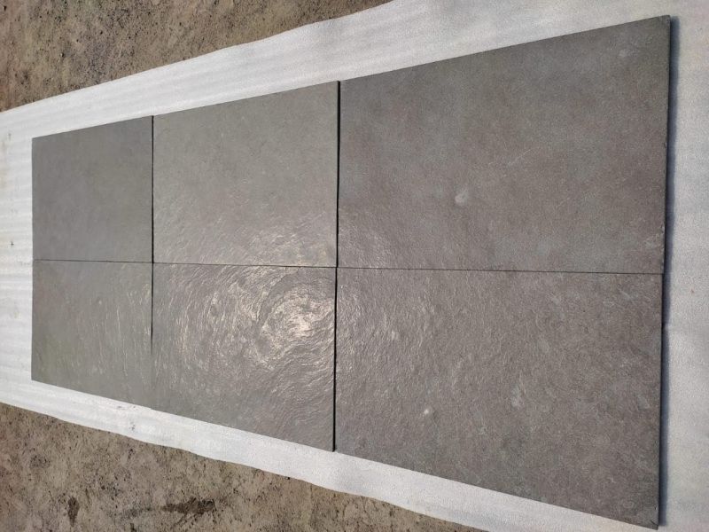 Polished Kurnool Grey Leather Finish Stone for Hotel, Kitchen, Office, Restaurant