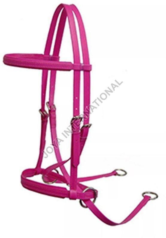 Joya International Bitless PVC Bridle, for Horse Riding, Color : Pink