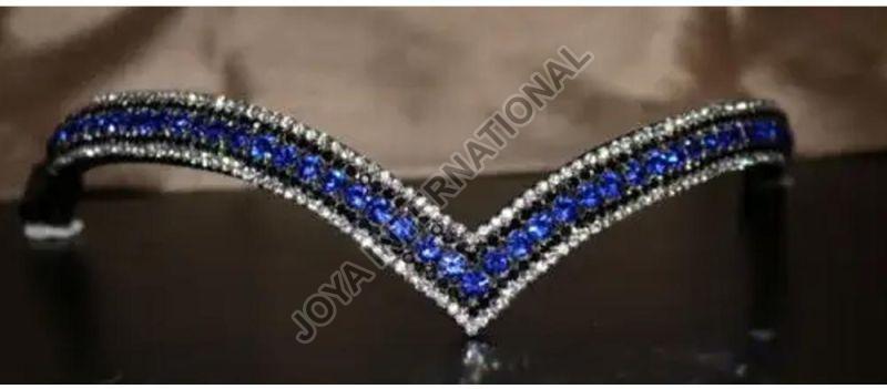 Leather High Quality Crystal Browband for Horse