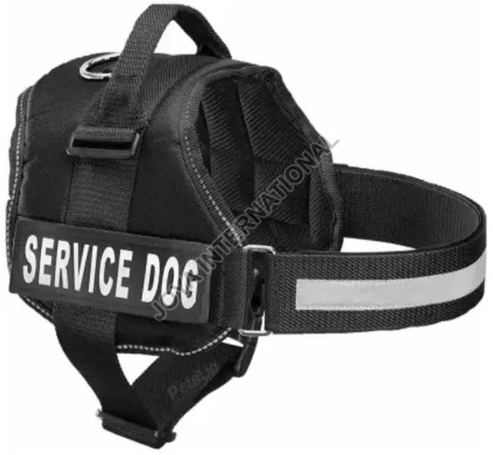 Leather High Quality Dog Harness, Color : Black
