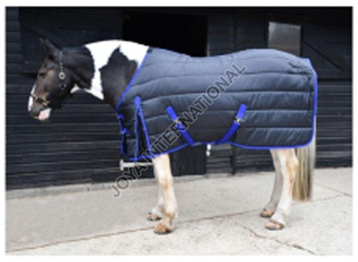 Polypropylene Lightweight Horse Stable Rugs, Color : Black, Blue