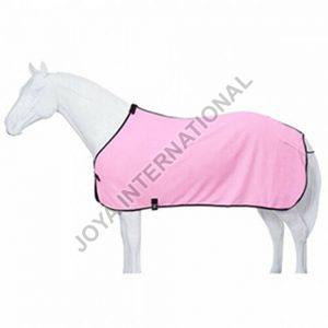Plain Pink Horse Fleece Rug