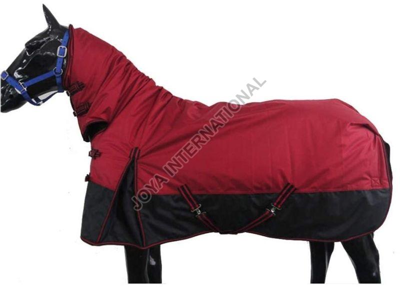 Red and Black Winter Horse Blanket, Size : F/C/P