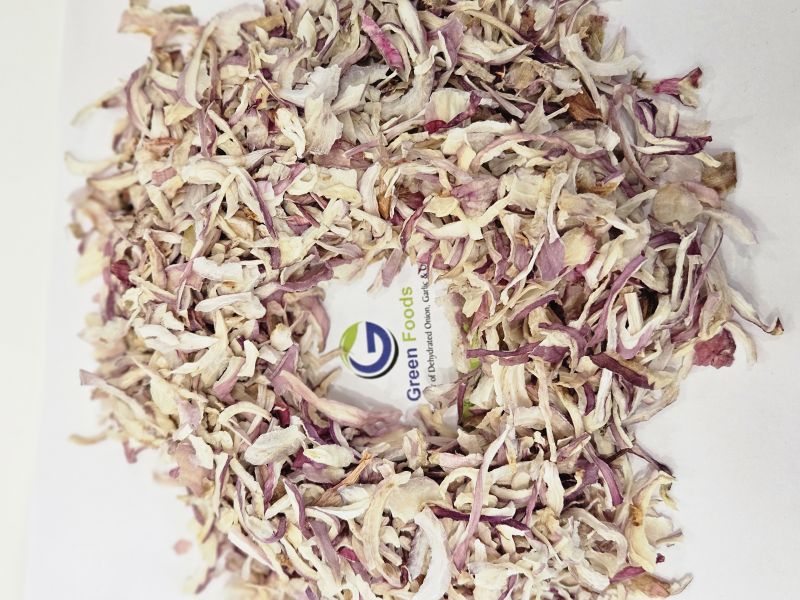 pink onion flakes