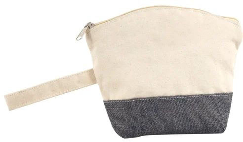Plain Canvas Pouch Bag, Color : Creamy, Grey
