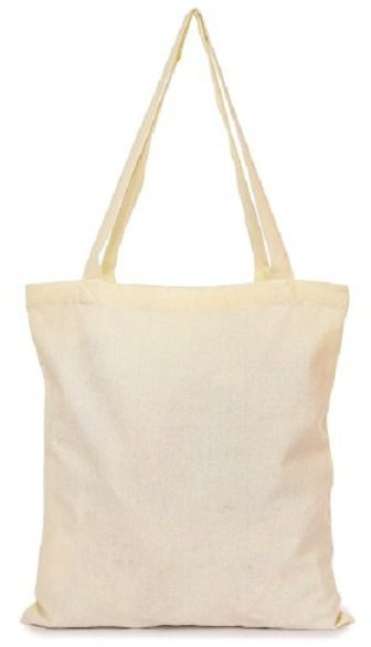 Plain Cotton Tote Bag, Color : Creamy