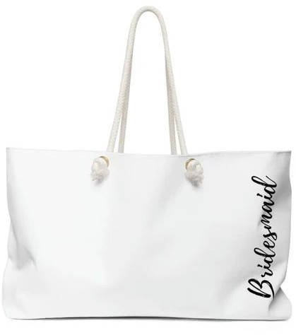Printed Rope Handle Tote Bag for Shopping, Packaging