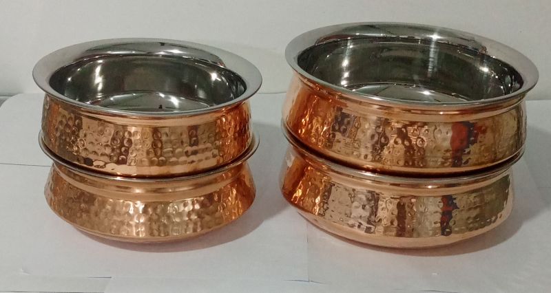 Plain Copper Handi for Kitchen Use