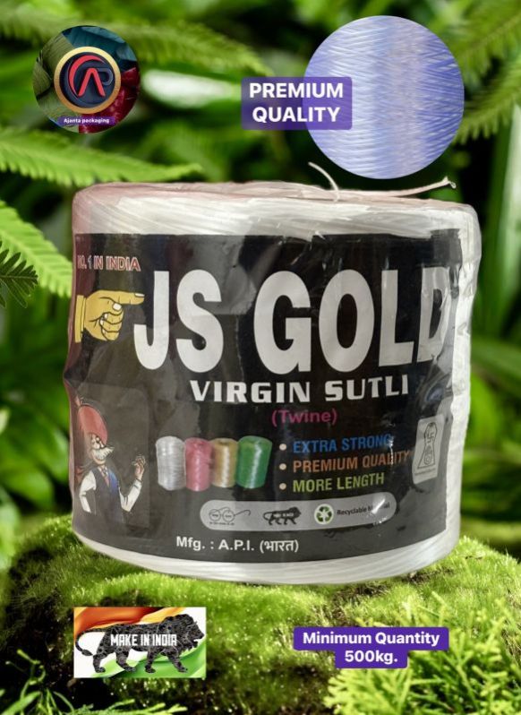 Js Gold White Virgin Plastic Twine Sutli