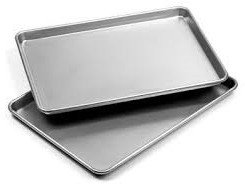 Polished Aluminum Barfi Tray for Homes, Restaurants, Banquet, Wedding