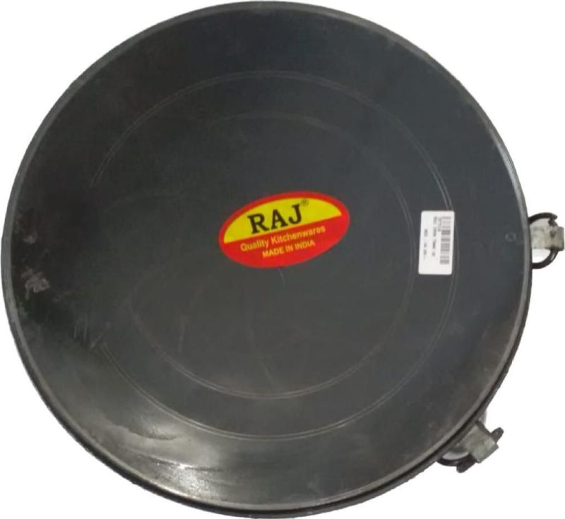 Plain Aluminium Tikki Tawa, Handle Material : Plastic