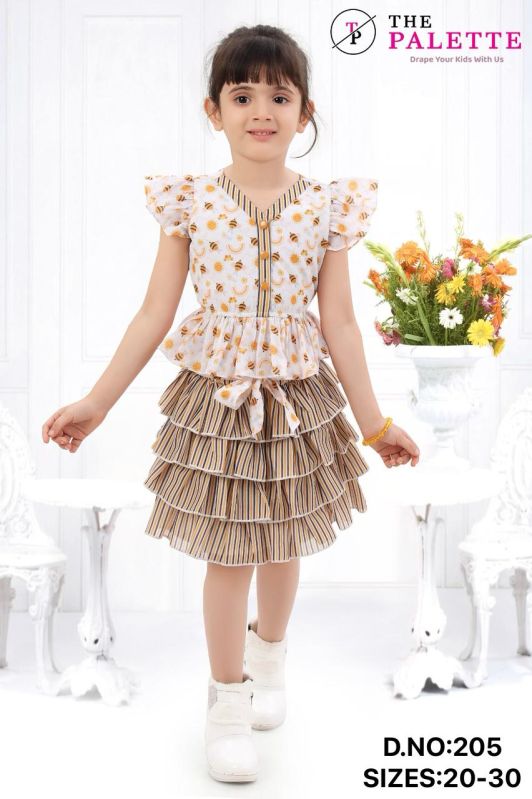 Girls Party Wear Skirt and Top, Packaging Type : Poly Bag