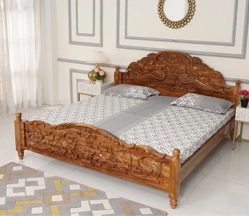 Sheesham Wooden Bed with Box for Home, Hotel