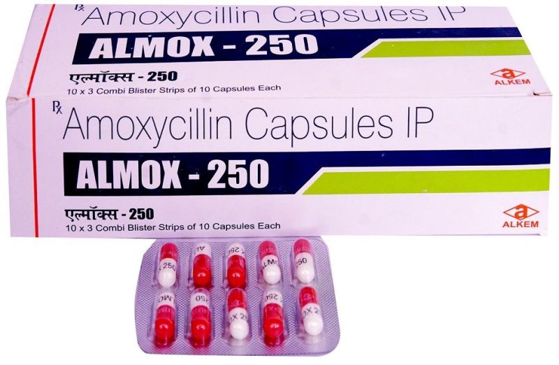 Almox 250mg Capsules, Medicine Type : Allopathic