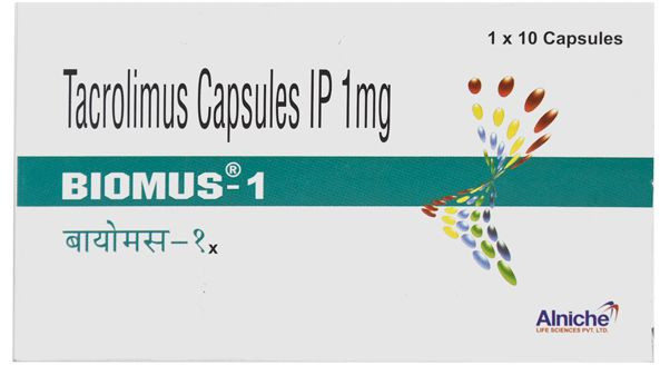 Biomus 1mg Capsules, Packaging Size : 1X10 Pack