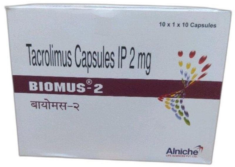 Biomus 2mg Capsules, Packaging Size : 10X1X10 Pack