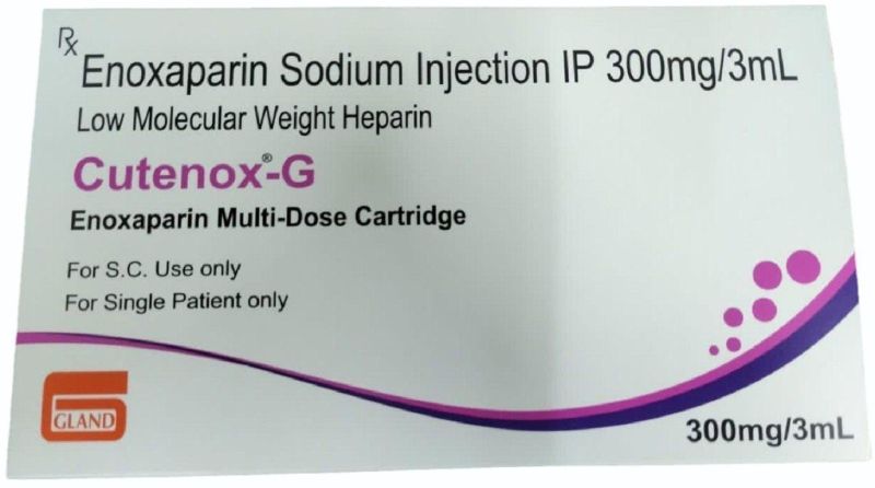 Cutenox-G 300mg Injection, Packaging Size : 3ml