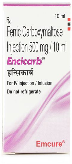 Encicarb 500mg Injection, Packaging Size : 10ml