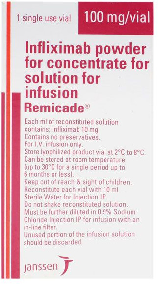 Remicade 100mg Injection, Packaging Type : Vial