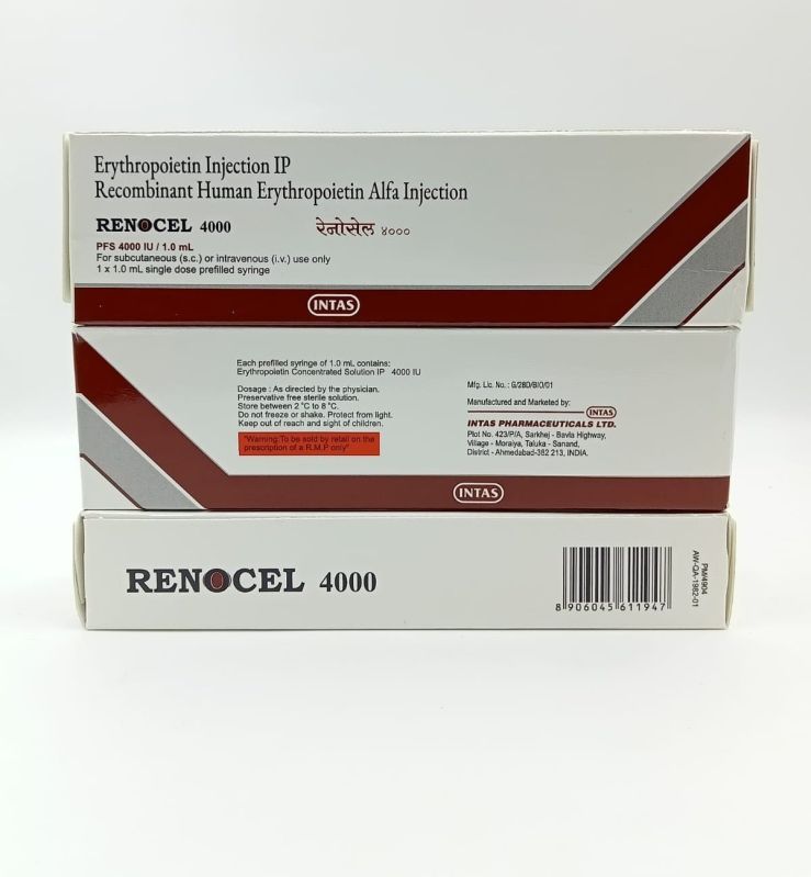 Renocel 4000IU Injection, Medicine Type : Allopathic