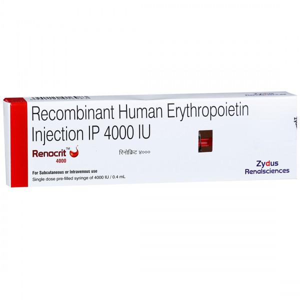 Renocrit 4000IU Injection, Packaging Size : 0.4ml