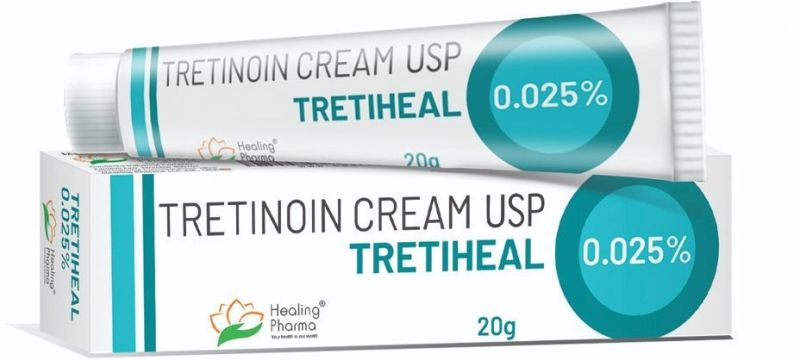 Tretiheal 0.025% Cream for Chest, or Back