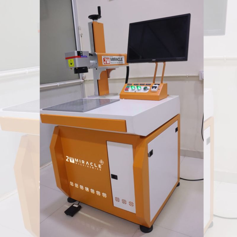 Miracle Machineries Permanent Plastic Fiber Laser Marker, Weight : 100kg