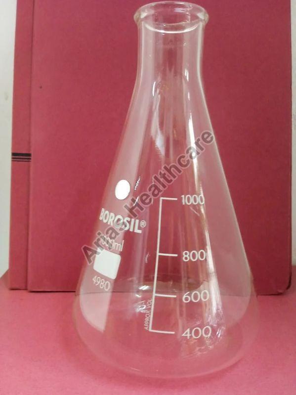 Glass Borosil Conical Flask for Laboratory