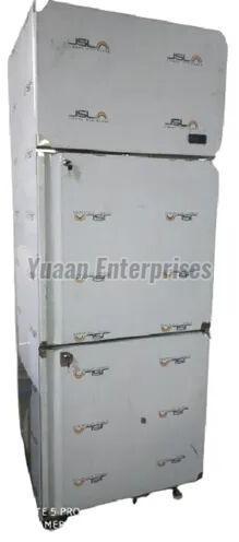 Silver YUAAN Stainless Steel Two Door Refrigerator