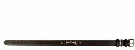 Genuine Leather Dog Collar Soft Padding With Brass Hardware