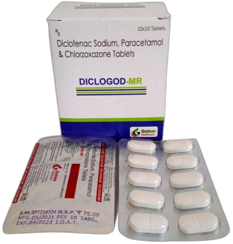 Diclofenac Sodium Paracetamol Chlorzoxazone Tablet