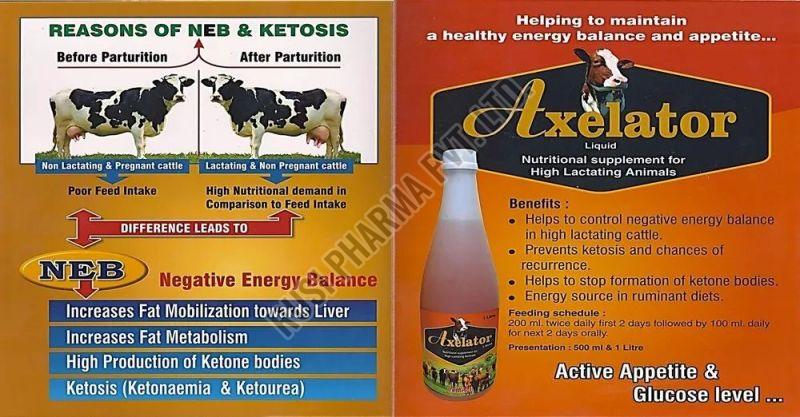 Axelator Cattle Feed Supplement, Packaging Type : Plastic Bottle