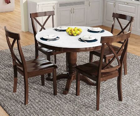 4 Seater Round Dining Table Set