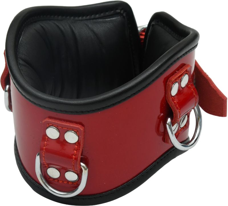 Plain Leather Bondage Collar For Animals Use