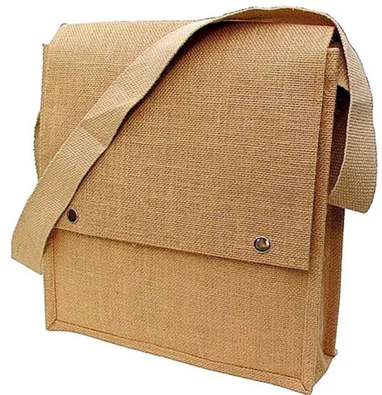 Plain Jute Sling Bag, Shape : Rectangular