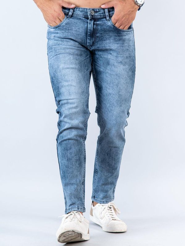 Plain Mens Denim Jeans, Technics : Machine Made