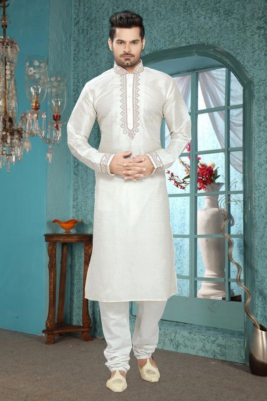 Plain Cotton Mens Kurta Pajama, Technics : Machine Made