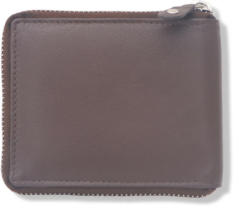 Kara Tan Men Bifold Zipper Closing Wallet