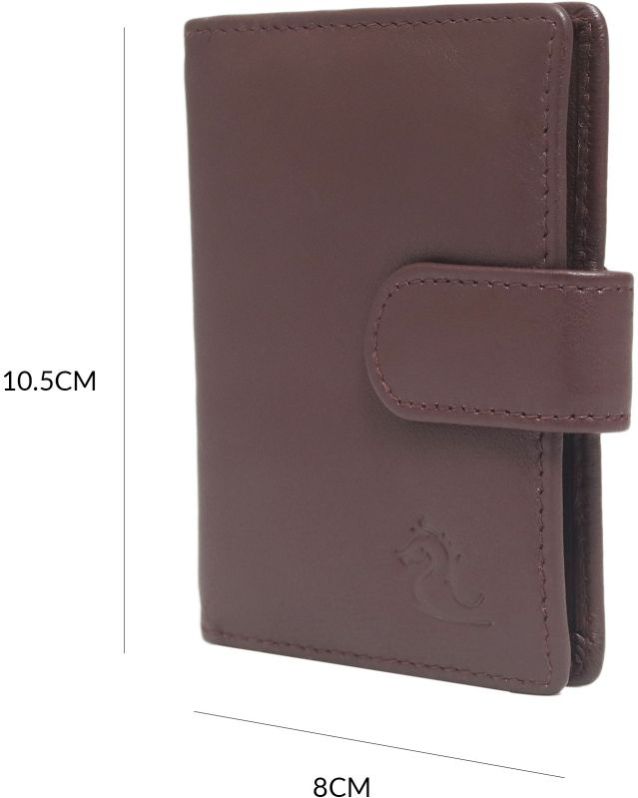 Kara Tan Unisex Genuine Leather Credit Debit Card Holder