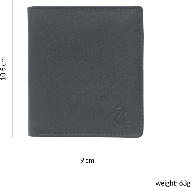 Kara Black Leather Bifold Wallet For Men