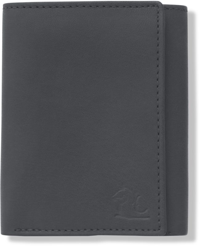 Kara Black Trifold Leather Wallet For Men